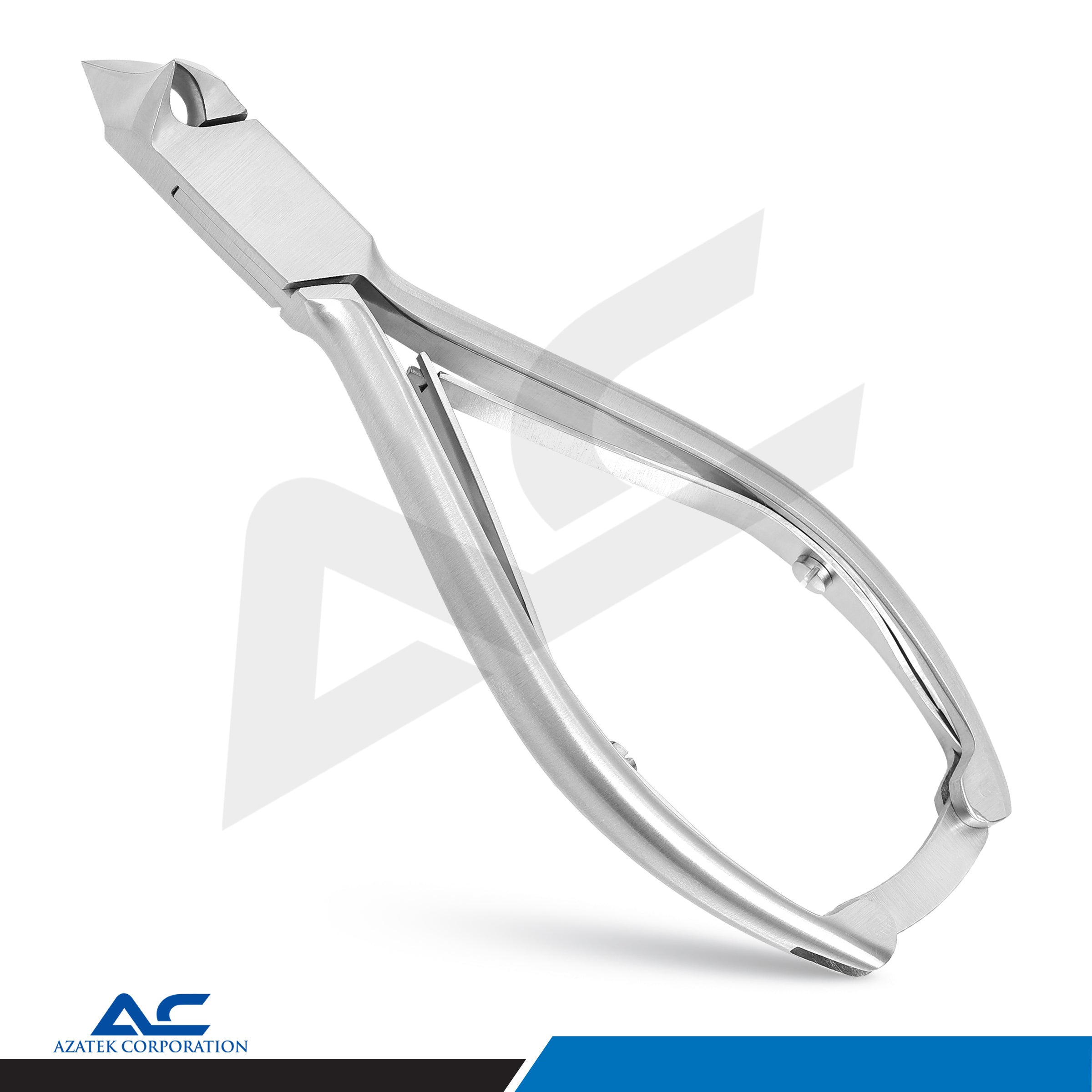 Professional Toe Nail Head Cutter Moon Shape 14cm Double Spring with Back Lock - Azatek Instruments