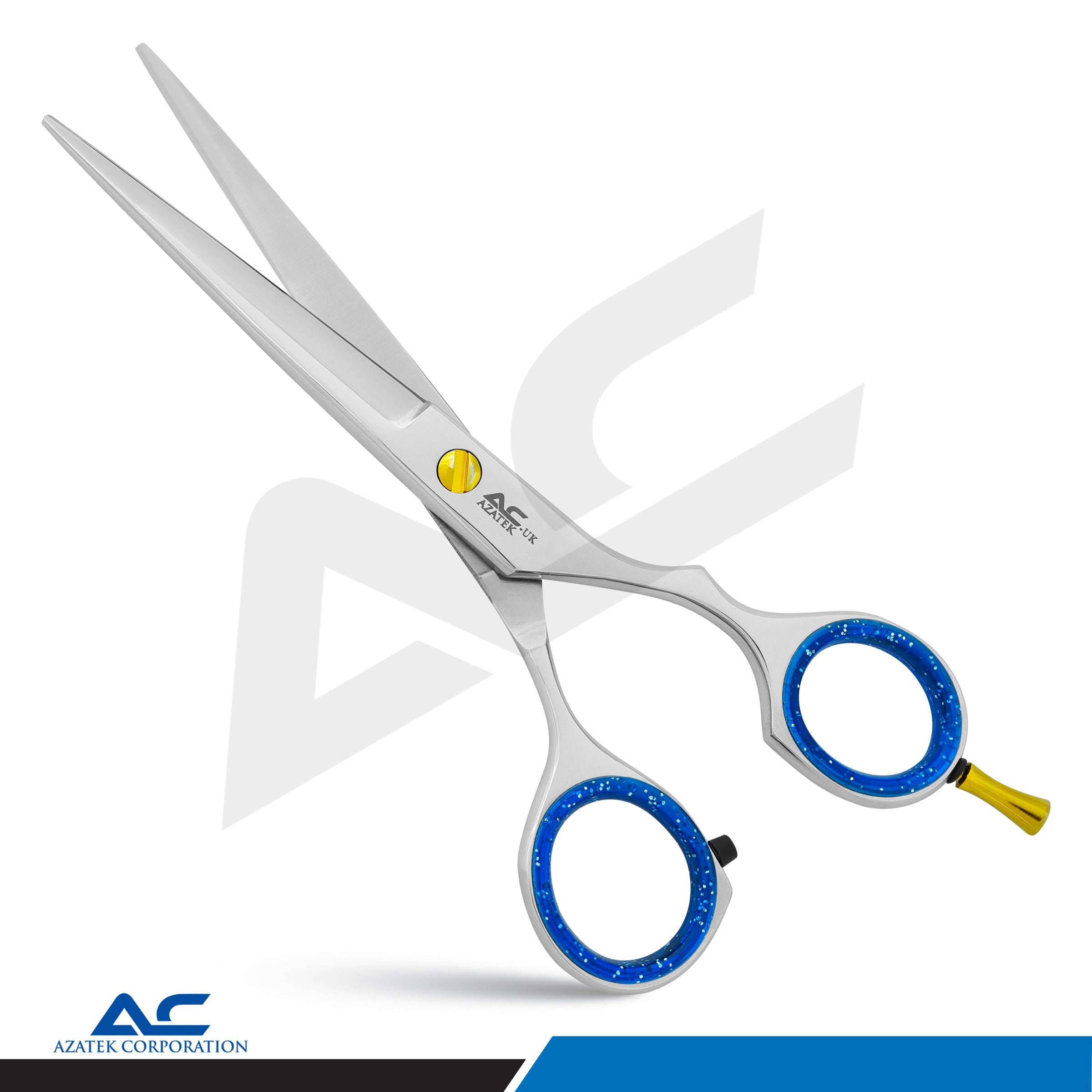 Hair Cutting Scissors, Professional Hair Cutting Scissors, Sharp Cuts and Smooth Handle Jaguar Pattern - Azatek Instruments