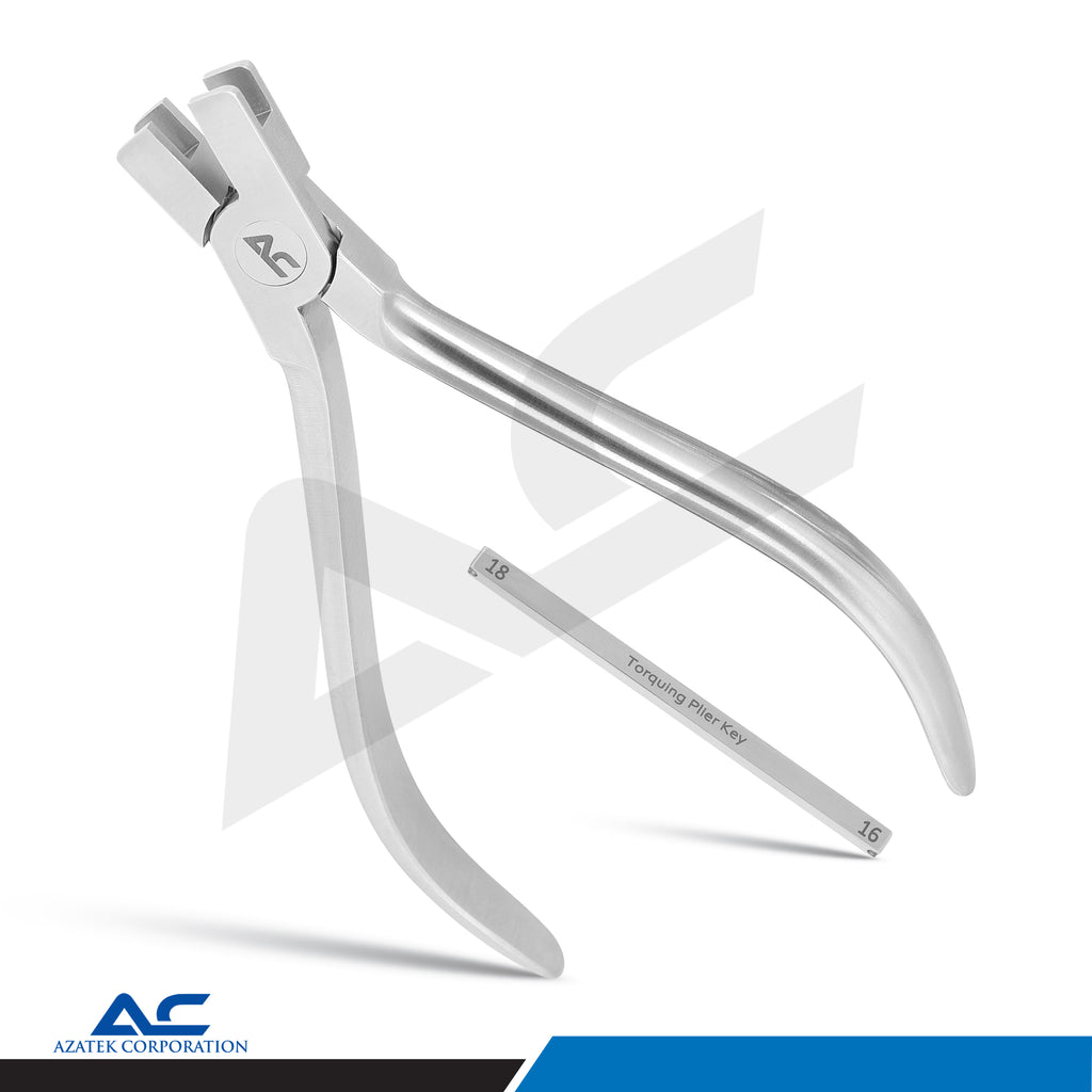 Orthodontic Bending Plier with Key Narrow – Professional Torquing Plier - Azatek Instruments