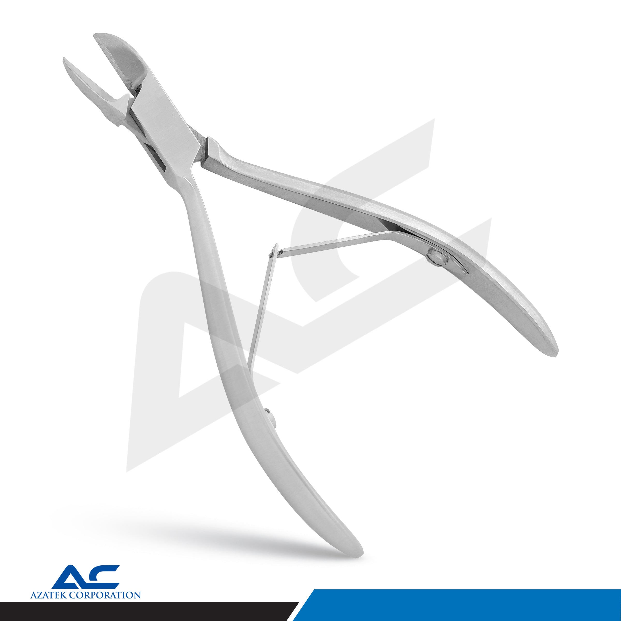 Professional Stainless Steel Toe Nail Nipper Clipper 13cm Double Spring Handle - Azatek Instruments