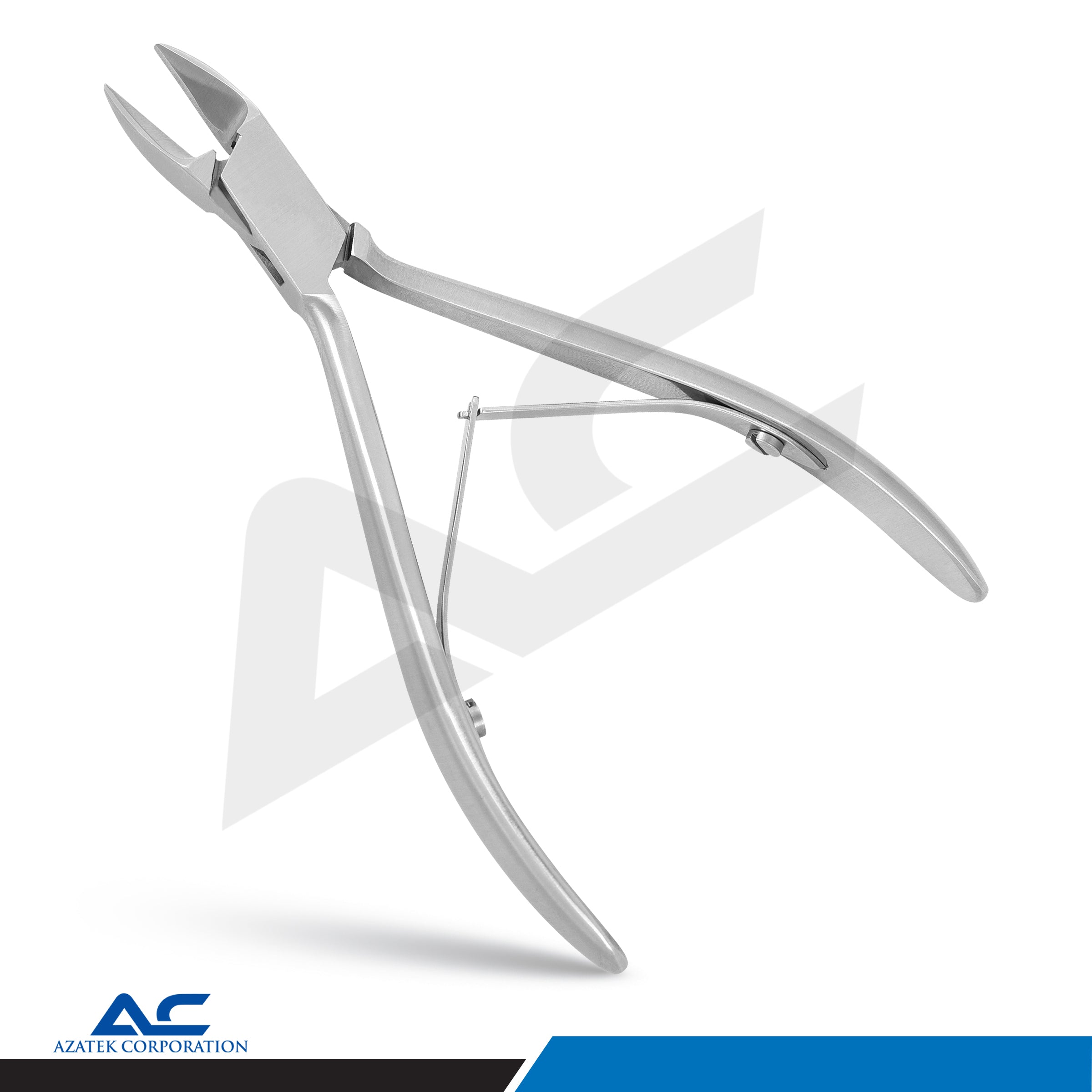 Nail Corner Pliers, Corner Pliers for Foot Care, 14.0cm Stainless Steel – Solid Edge Tips with Radius - Azatek Instruments