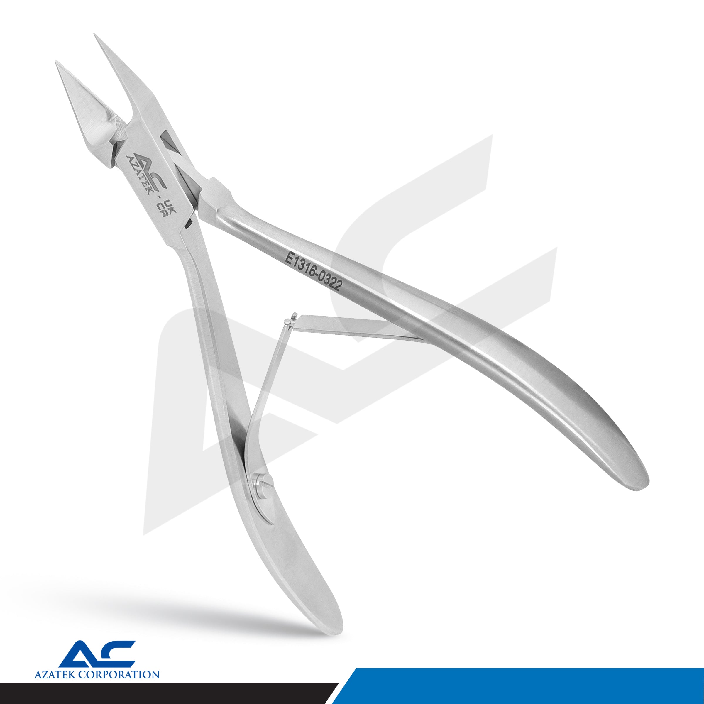 Nail Corner Pliers 13cm Stainless Steel Solid Edge Pointed Tips - Azatek Instruments
