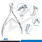 Nail Corner Pliers 10cm Stainless Steel Long Beveled 9mm Blade - Azatek Instruments