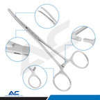 Rochester Kocher Curved Haemostatic Forceps – Surgical & Dental Dressing Clamp - Azatek Instruments