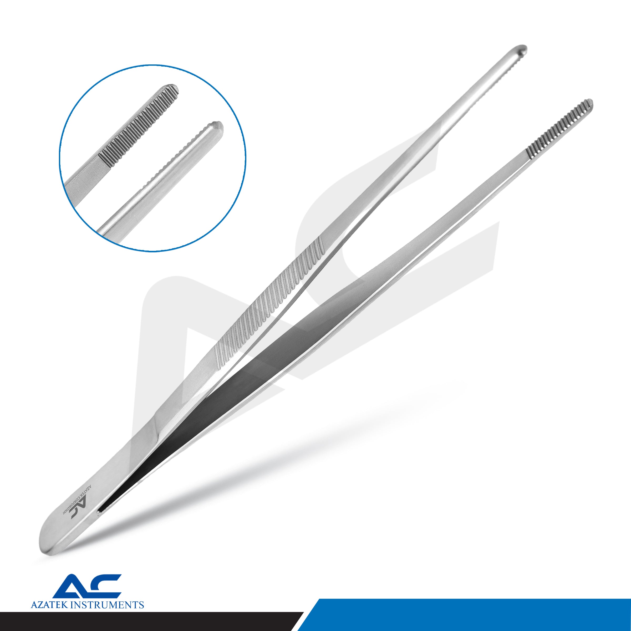 Dressing Tissue Tweezer – Dressing Standard Forceps for Surgical & Medical Procedures - Azatek Instruments
