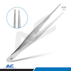 Tissue Forceps 1x2 Teeth 145mm – Delicate Surgical Tissue Forceps 1.25mm Tip - Azatek Instruments