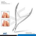 Cuticle Pliers 10.0cm Stainless Steel | Beveled 6mm Cutting Edge - Azatek Instruments