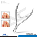 Cuticle Pliers 10.0cm Stainless Steel | Beveled 6mm Cutting Edge - Azatek Instruments