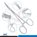 Mosquito Haemostatic Forceps Curved 12.5cm – Mosquito Kocher Surgical Forceps - Azatek Instruments