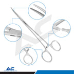 Micro Halsted Mosquito Clamp Straight 1x2 Teeth 12.5cm – Haemostatic Forceps - Azatek Instruments