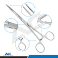 Dressing Forceps, Bozeman Dressing Forceps, Gross Maier, Straight, 20cm - Azatek Instruments