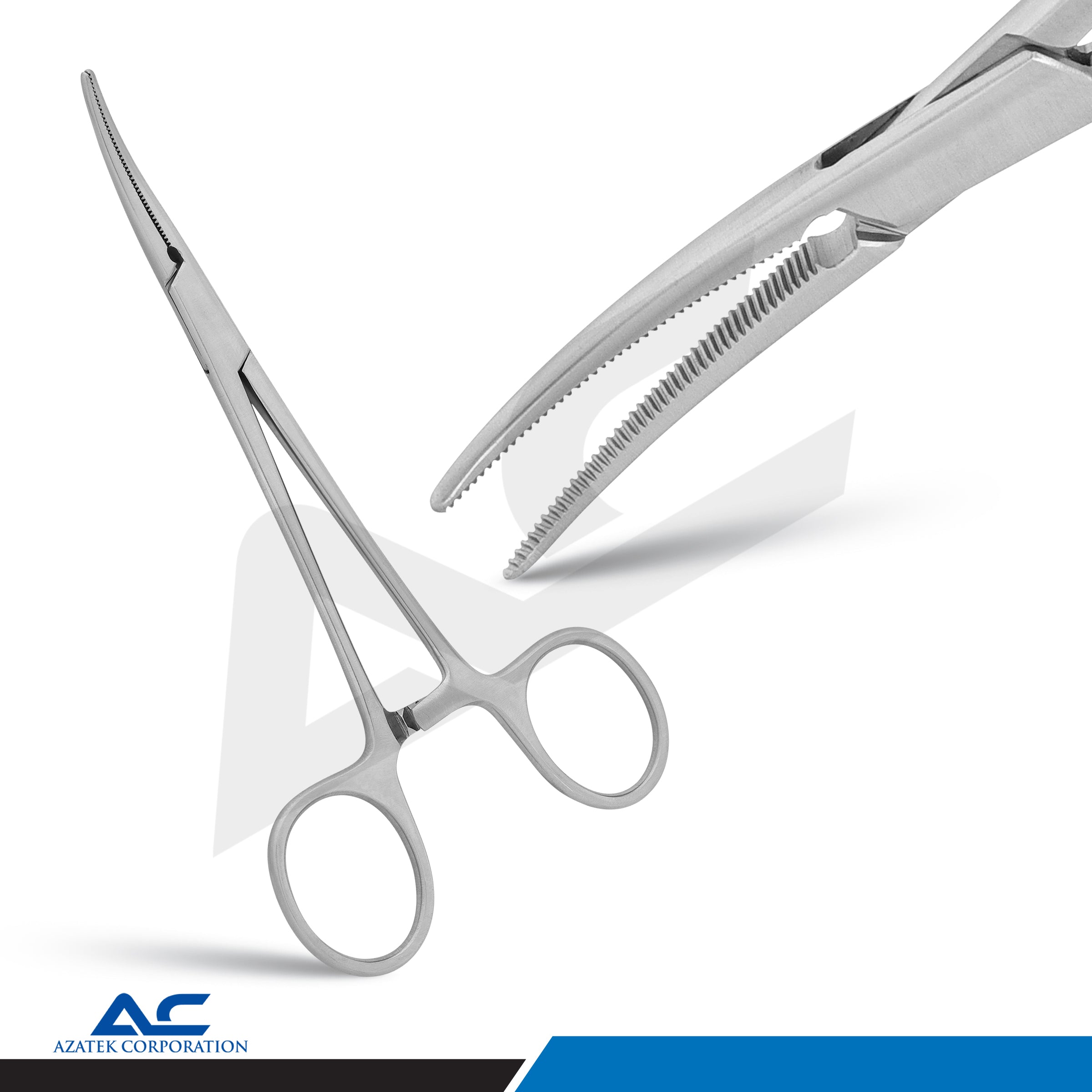Rochester Pean Haemostatic Forceps Curved 14cm – Surgical Artery Forceps - Azatek Instruments