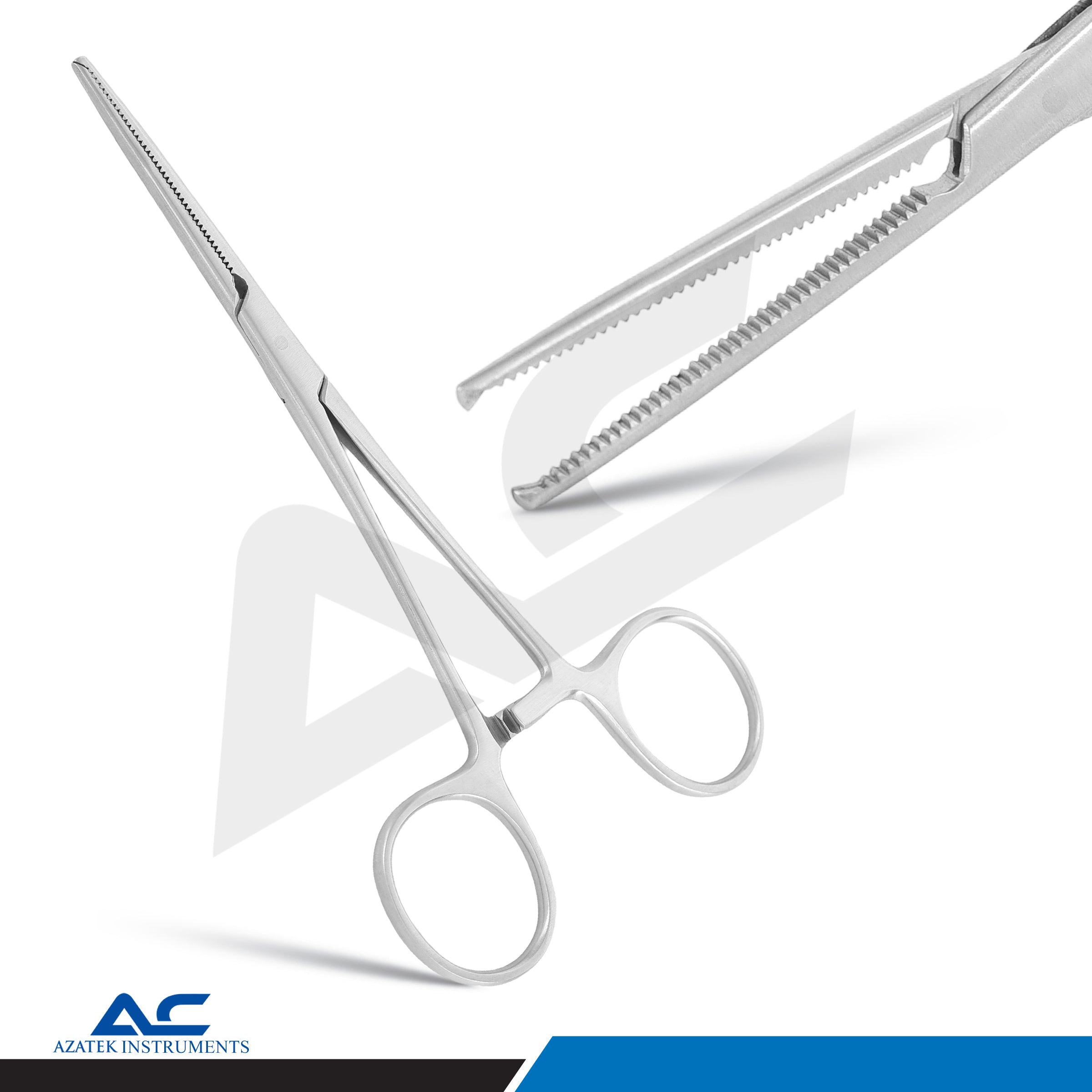Kocher Haemostats Straight Forceps – Rochester Kocher Straight Dressing Clamp - Azatek Instruments