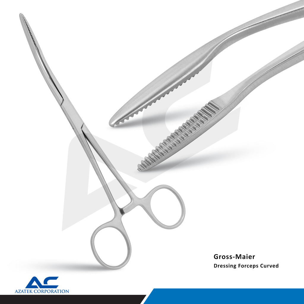 Mosquito Haemostatic Forceps Gross Maier Curved – Surgical Dressing Clamp - Azatek Instruments