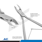 Cuticle Pliers 10.0cm Stainless Steel | Beveled 6mm Cutting Edge - Azatek Instruments