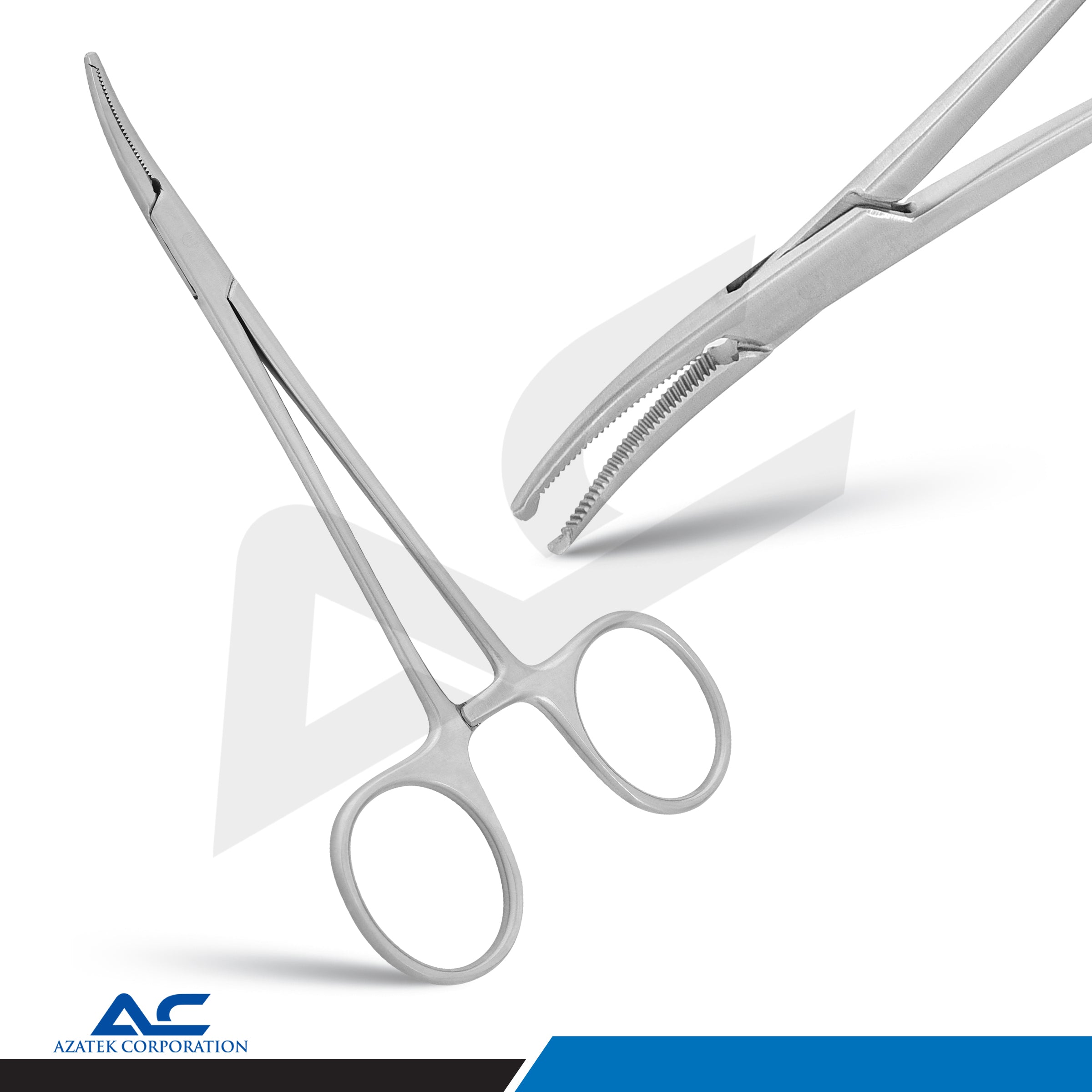 Mosquito Haemostatic Forceps Curved 12.5cm – Mosquito Kocher Surgical Forceps - Azatek Instruments