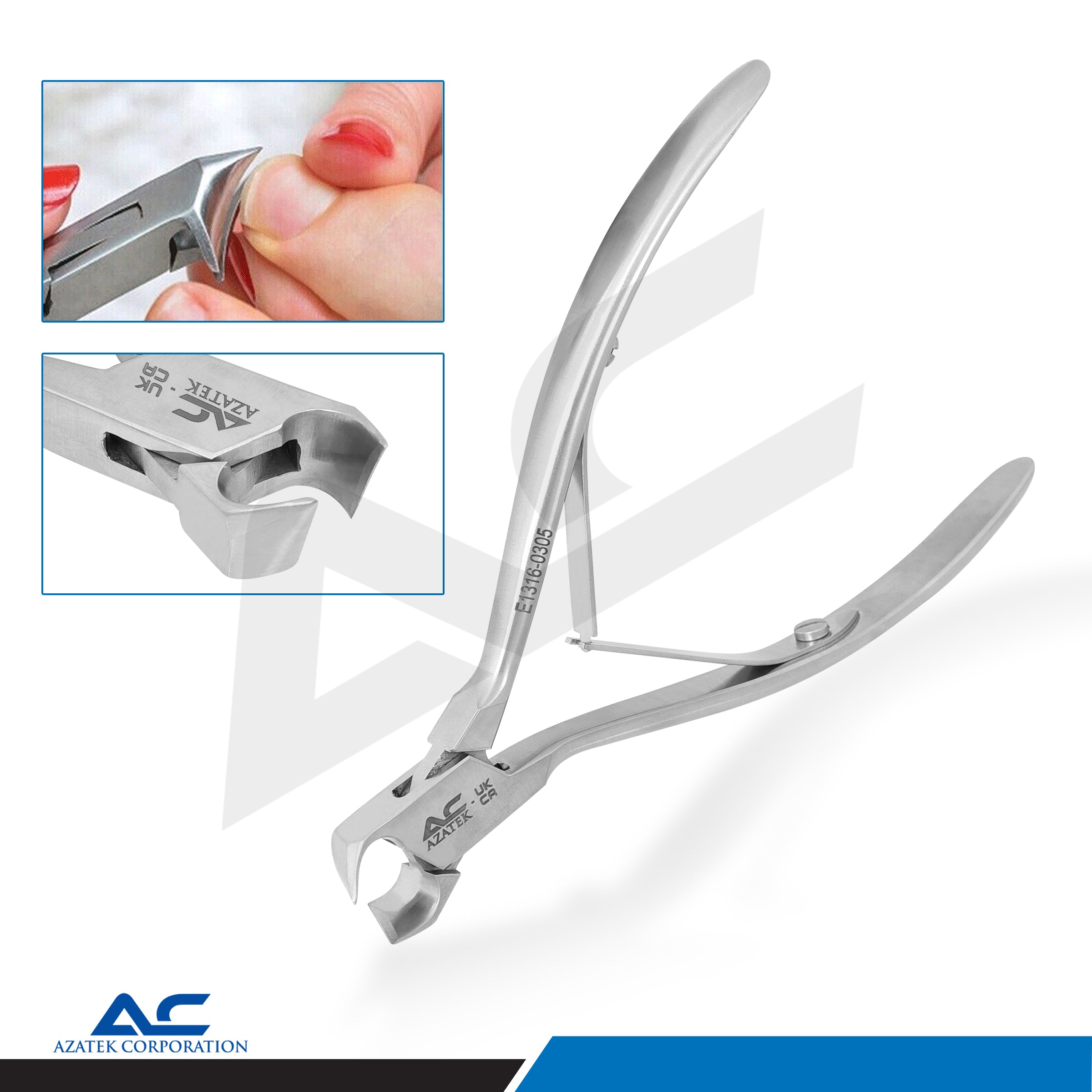 Head Cutter, 12.0cm Stainless Steel – Arched 1/2 Cutting Edge, 11mm - Azatek Instruments