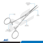 Rochester Pean Haemostatic Forceps Straight 14cm – Surgical Artery Forceps - Azatek Instruments