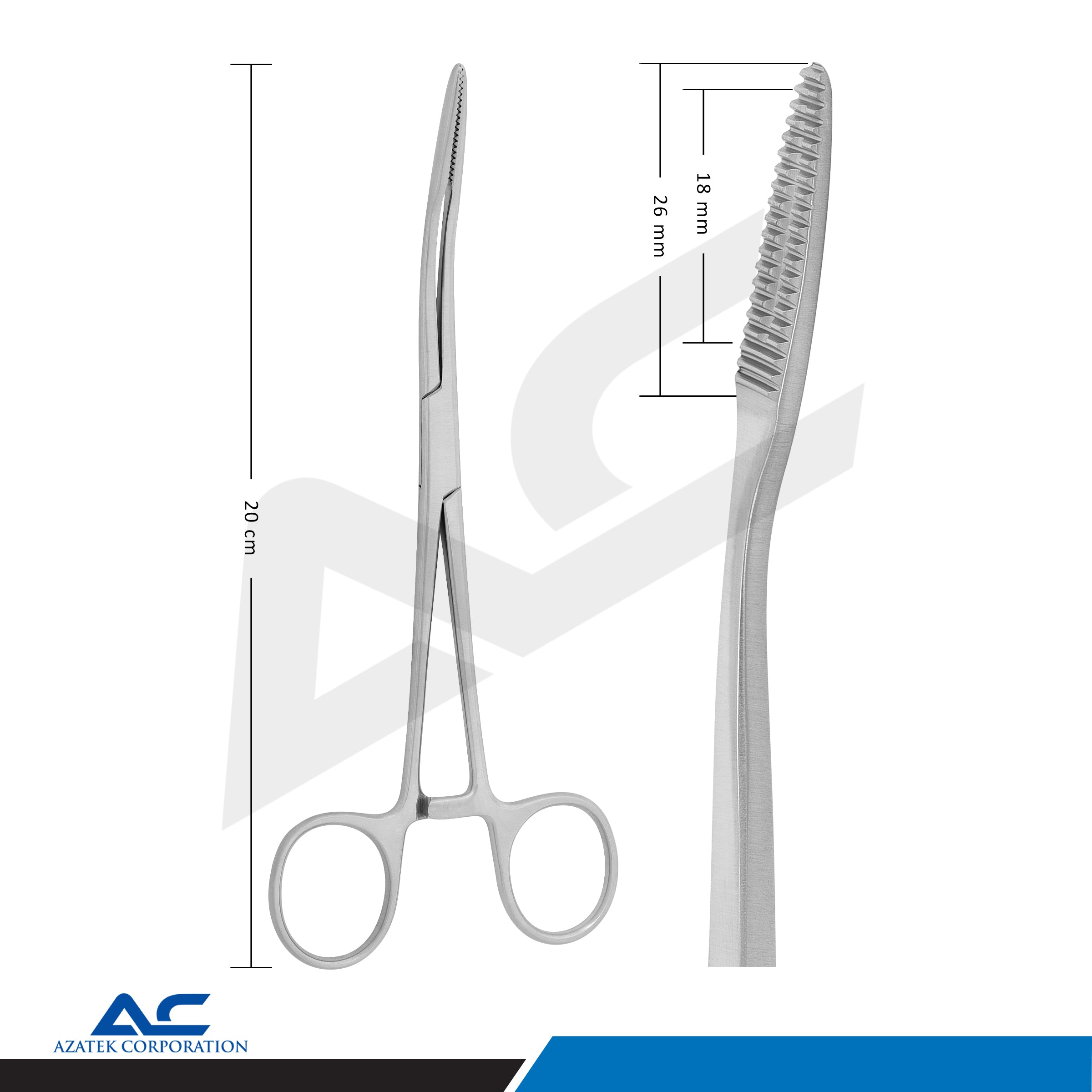 Mosquito Haemostatic Forceps Gross Maier Curved – Surgical Dressing Clamp - Azatek Instruments