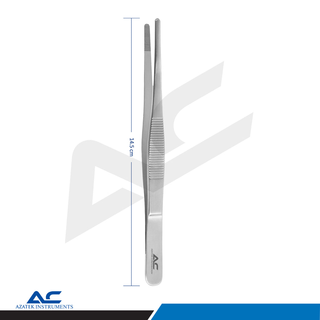 Dressing Tissue Tweezer – Dressing Standard Forceps for Surgical & Medical Procedures - Azatek Instruments