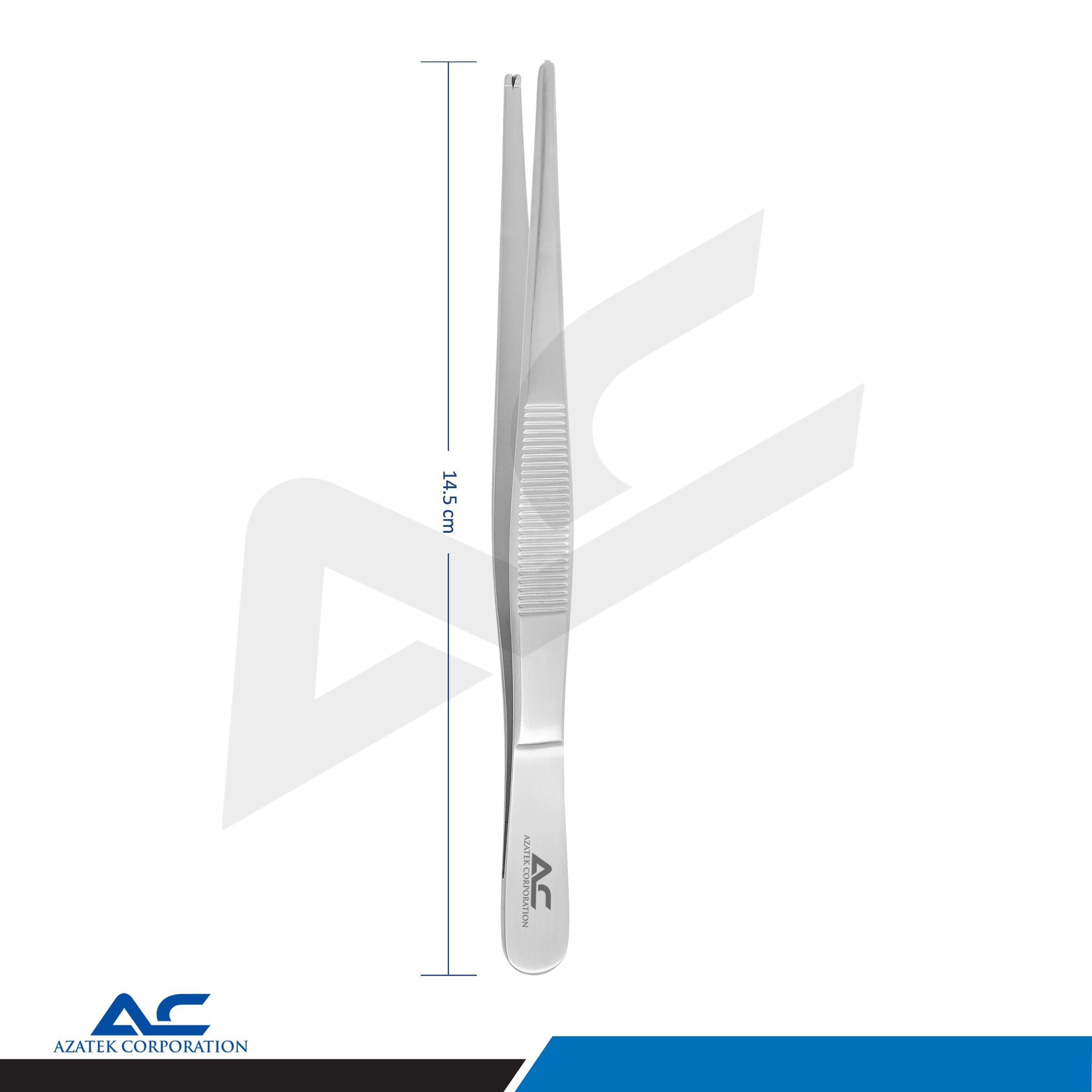 Dressing Tissue Tweezer – Tissue Forceps Standard Kocher for Surgical & Dressing Procedures - Azatek Instruments