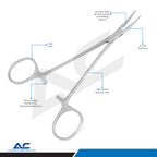 Mosquito Haemostatic Forceps Curved 12.5cm – Surgical Artery Forceps - Azatek Instruments