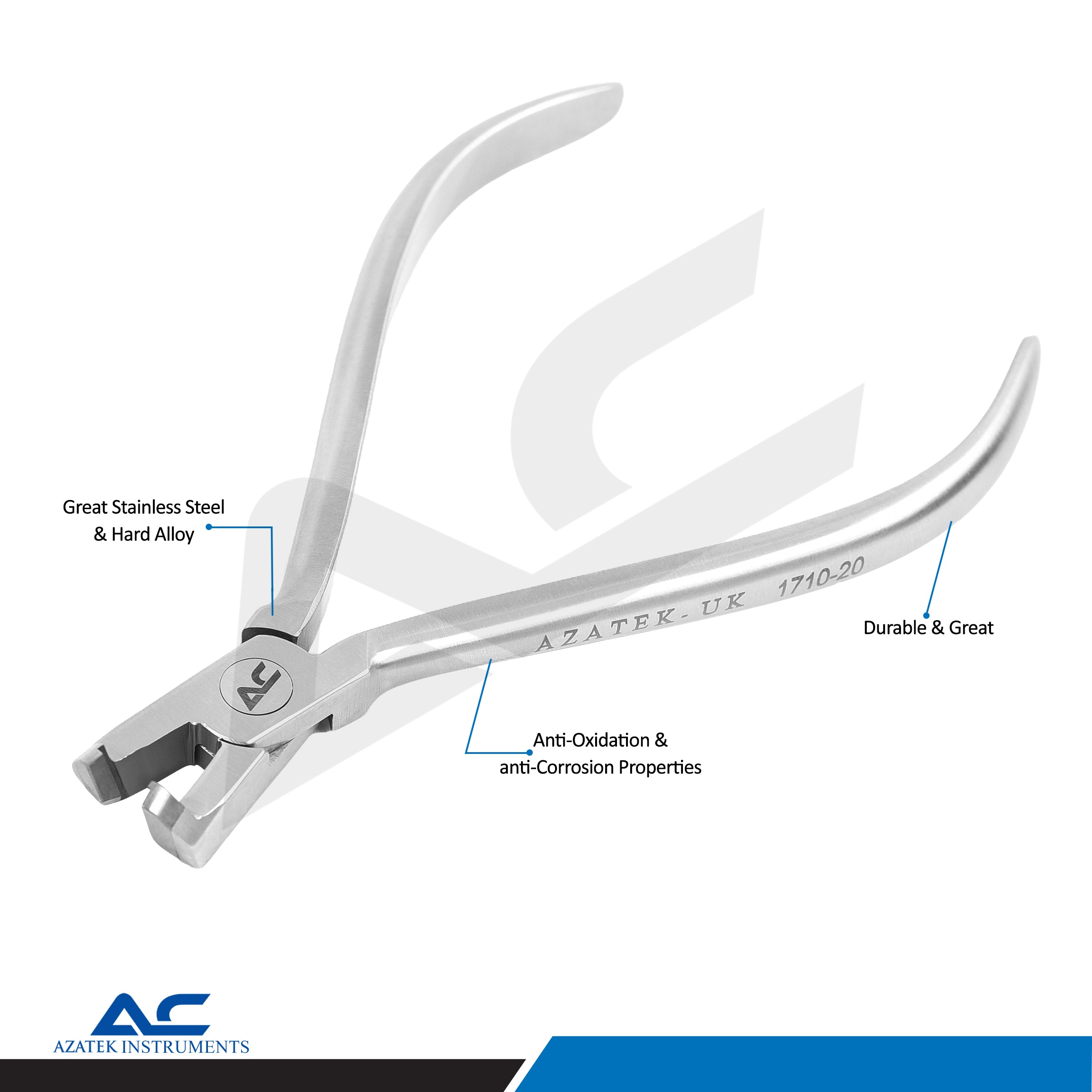 Orthodontic Distal End Cutters Mini with Safety Hold – Distal End Wire Cutter