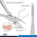 Nail Corner Pliers 13cm Stainless Steel Solid Edge Pointed Tips - Azatek Instruments
