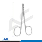 Cuticle Nipper, Professional Cuticle Nippers, 10.0 cm Stainless Steel | Slightly Arched 9 mm Cutting Edge - Azatek Instruments