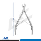 Cuticle Pliers 10.0cm Stainless Steel | Beveled 6mm Cutting Edge - Azatek Instruments