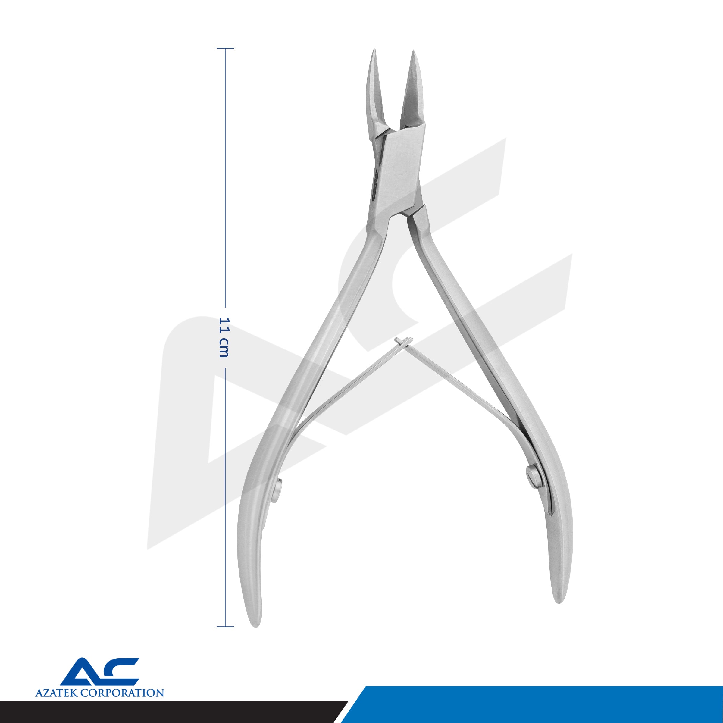 Nail Corner Pliers 11.0cm Stainless Steel – Extra Delicate Pointed Tips - Azatek Instruments