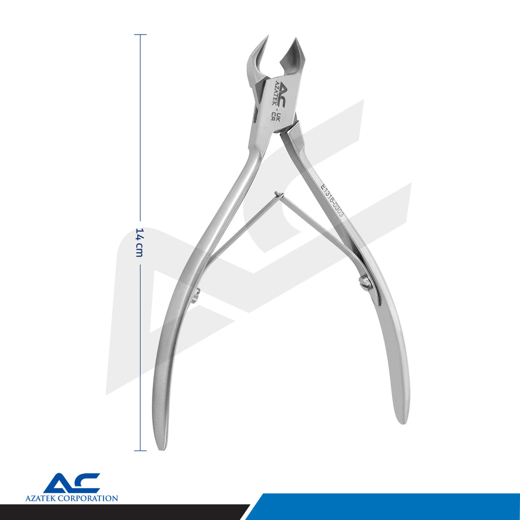 Head Cutter, 14.0cm Stainless Steel – Arched Edge, 15mm Blade8.19 - Azatek Instruments