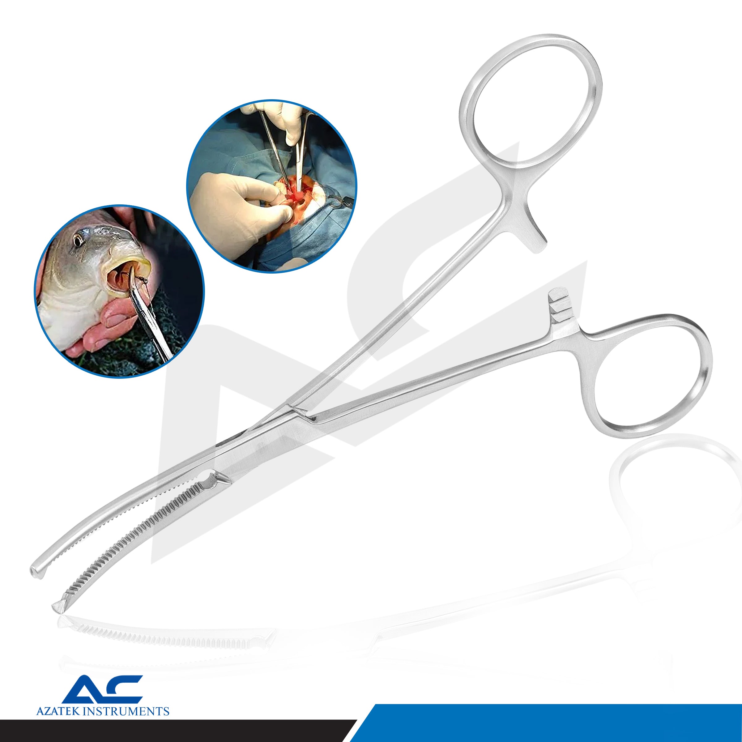 Rochester Kocher Curved Haemostatic Forceps – Surgical & Dental Dressing Clamp - Azatek Instruments