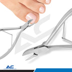 Professional Stainless Steel Toe Nail Nipper Clipper 13cm Double Spring Handle - Azatek Instruments