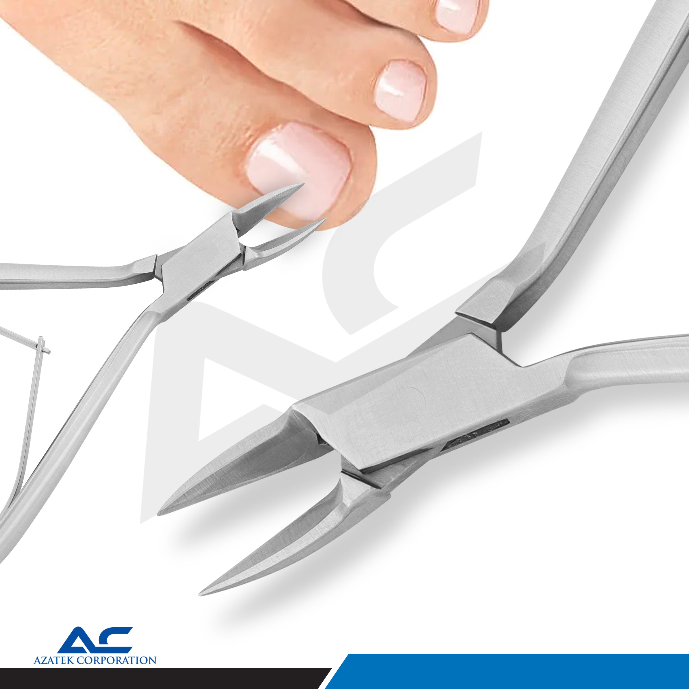 Nail Corner Pliers 11.0cm Stainless Steel – Extra Delicate Pointed Tips - Azatek Instruments