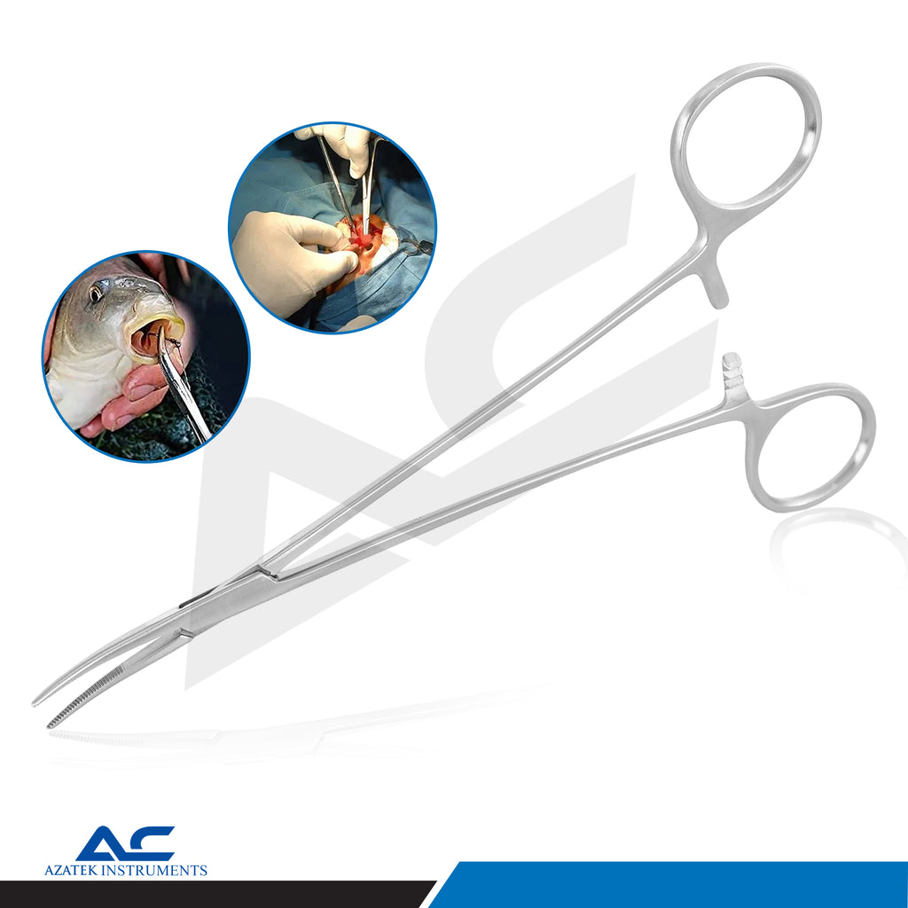 Micro Halsted Mosquito Clamp Straight 1x2 Teeth 12.5cm – Haemostatic Forceps - Azatek Instruments