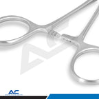 Micro Halsted Mosquito Clamp Straight 1x2 Teeth 12.5cm – Haemostatic Forceps - Azatek Instruments