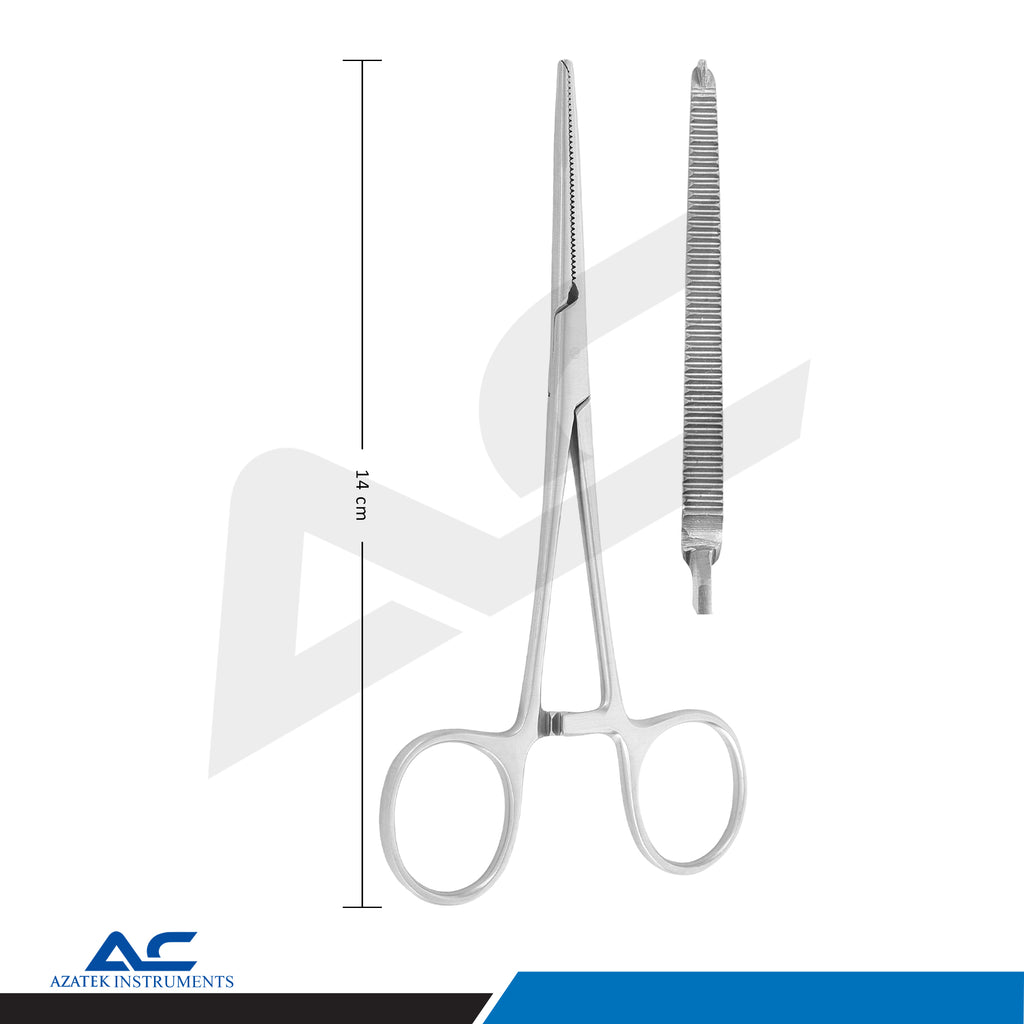 Kocher Haemostats Straight Forceps – Rochester Kocher Straight Dressing Clamp - Azatek Instruments