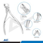 Head Cutter, 12.0cm Stainless Steel – Arched 1/2 Cutting Edge, 11mm - Azatek Instruments