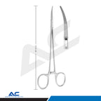 Micro Halsted Mosquito Clamp Straight 1x2 Teeth 12.5cm – Haemostatic Forceps - Azatek Instruments
