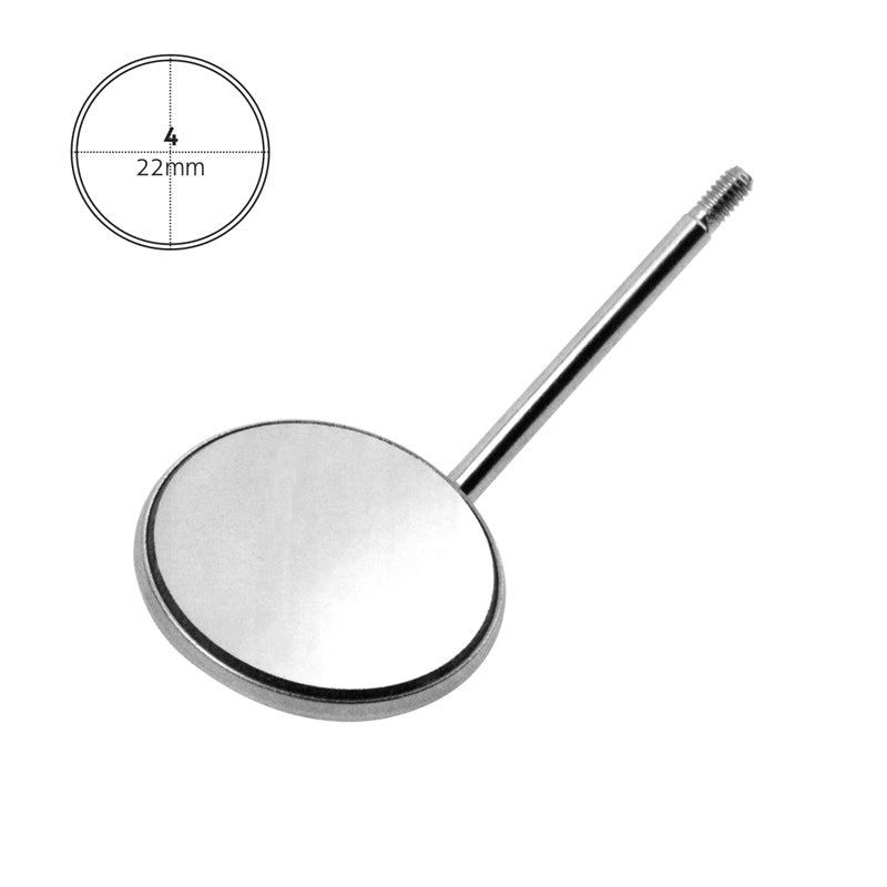Dental Mouth Mirrors Front Surface Plane (Box of 12 Pcs.) | Professional Stainless Steel Dental Mirror Set - Azatek Instruments