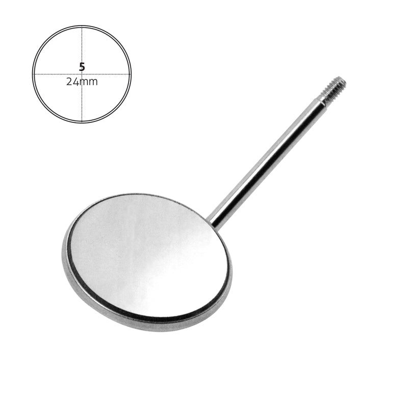 Dental Mouth Mirrors Front Surface Plane (Box of 12 Pcs.) | Professional Stainless Steel Dental Mirror Set - Azatek Instruments