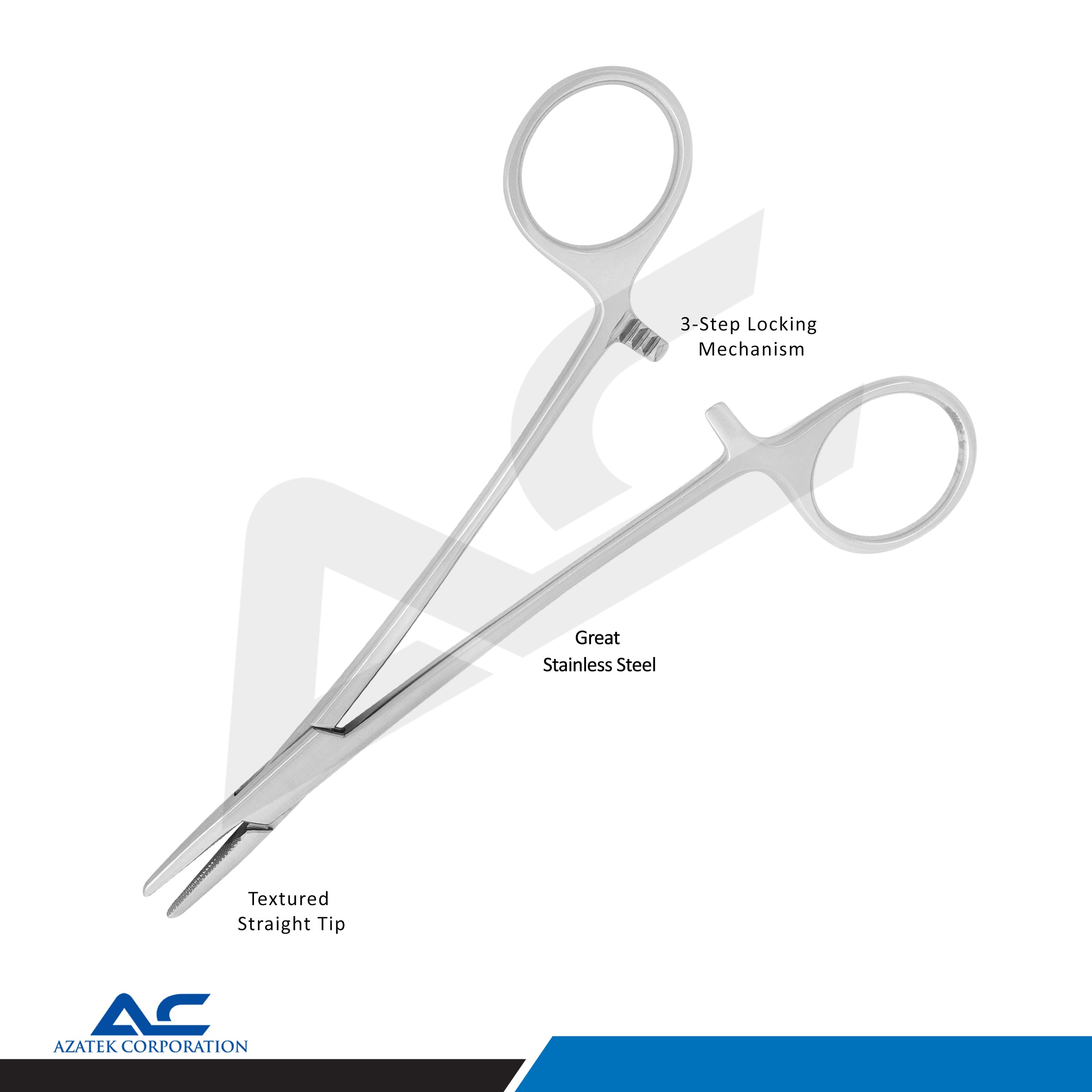 Mayo Hegar Needle Holder 15cm – Surgical Needle Holder Stainless Steel - Azatek Instruments
