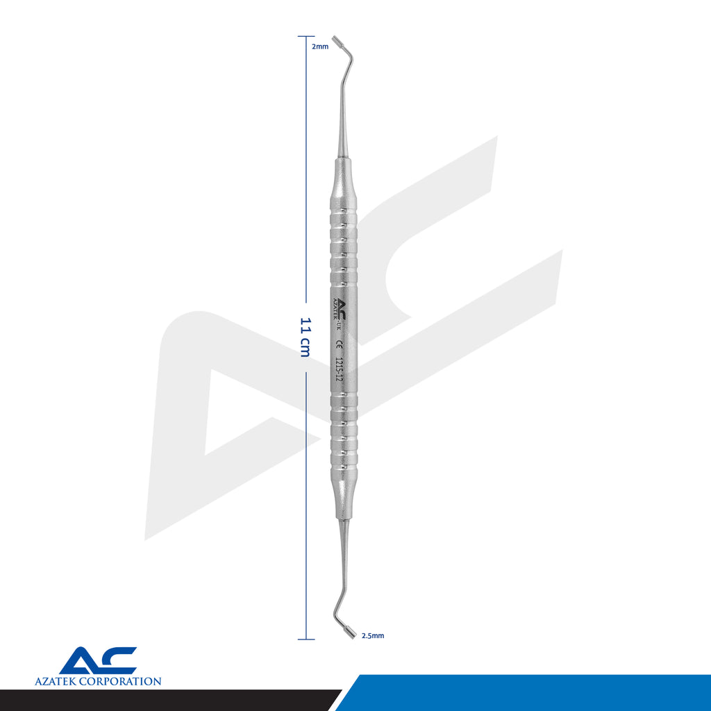 Smooth Plugger Dental Instrument 1.5/2.0mm Double Ended Restorative Condenser - Azatek Instruments
