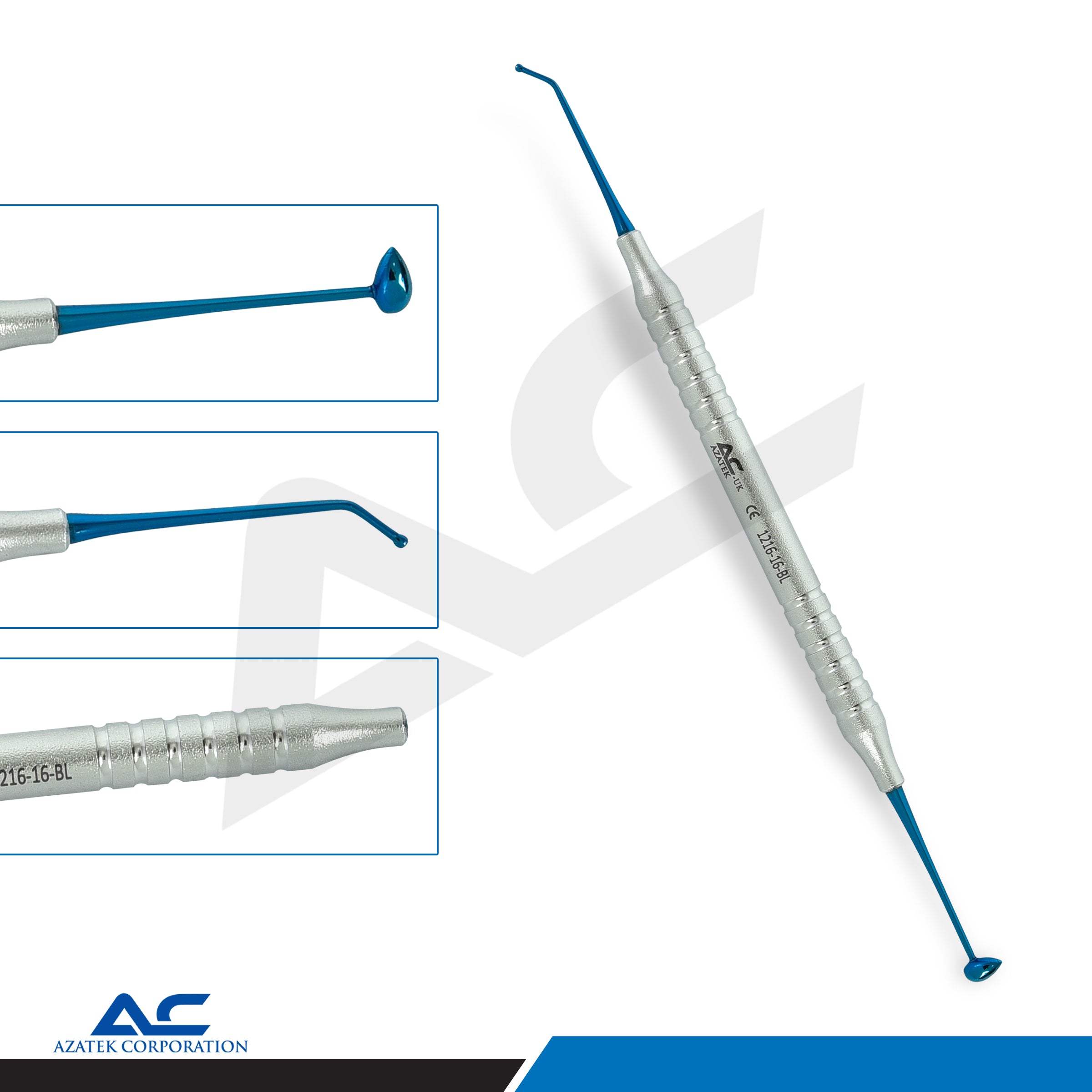 Westcott Burnisher White, # 26, 29, 3.5X5.5/5mm Blue | Dental Operative Burnisher - Azatek Instruments