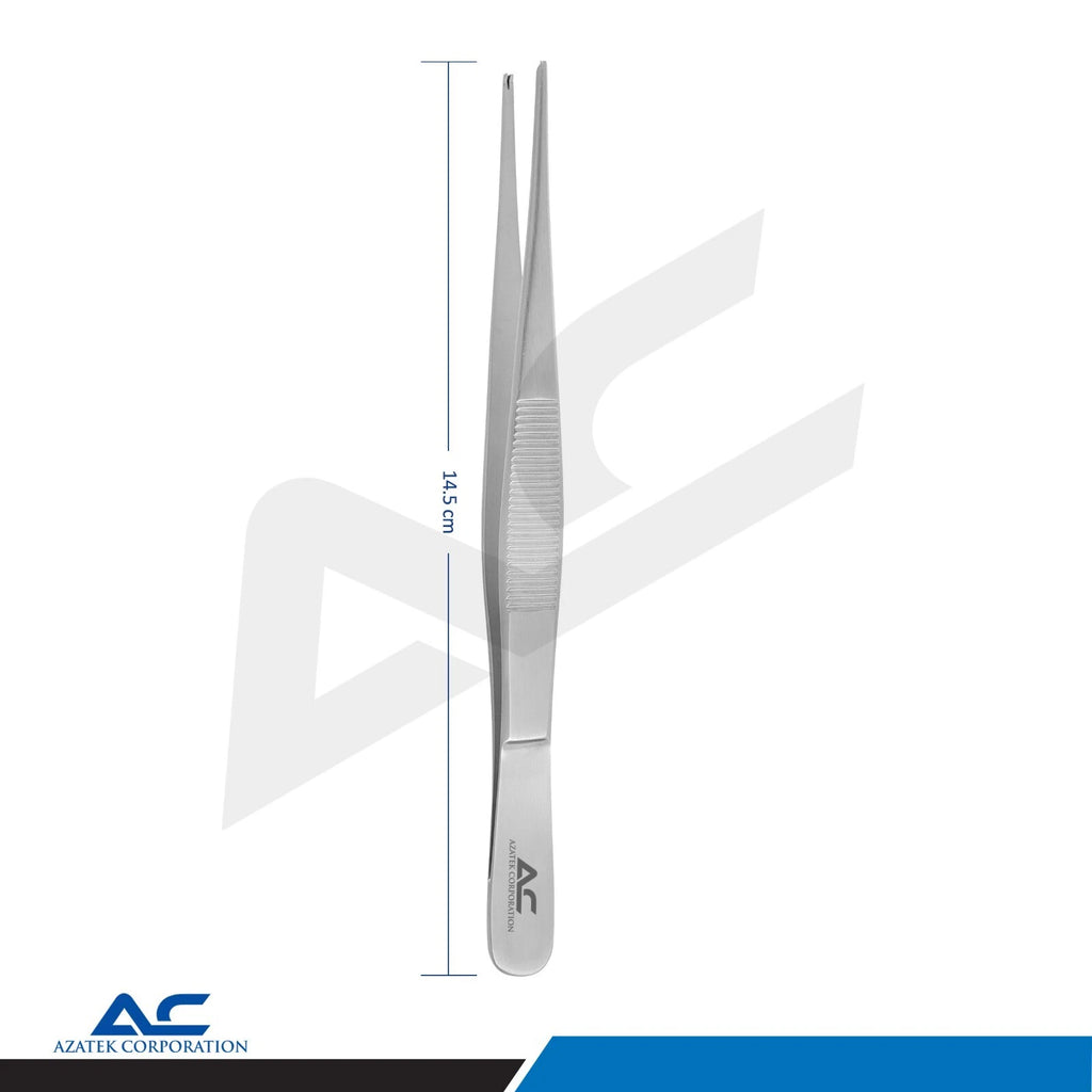 14.5cm 1x2 teeth Surgical Tissue Forceps