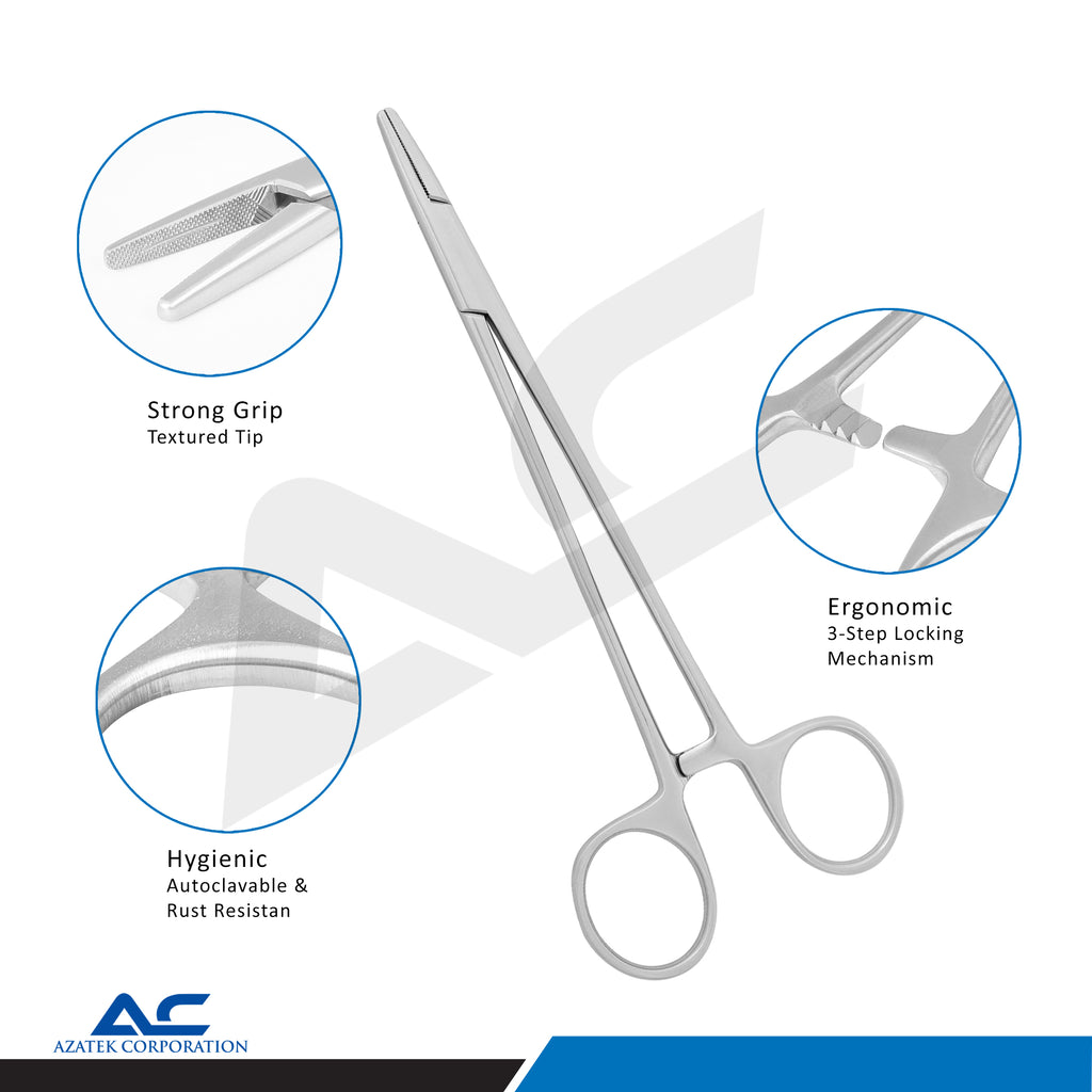 Mayo Hegar Needle Holder 15cm – Surgical Needle Holder Stainless Steel - Azatek Instruments