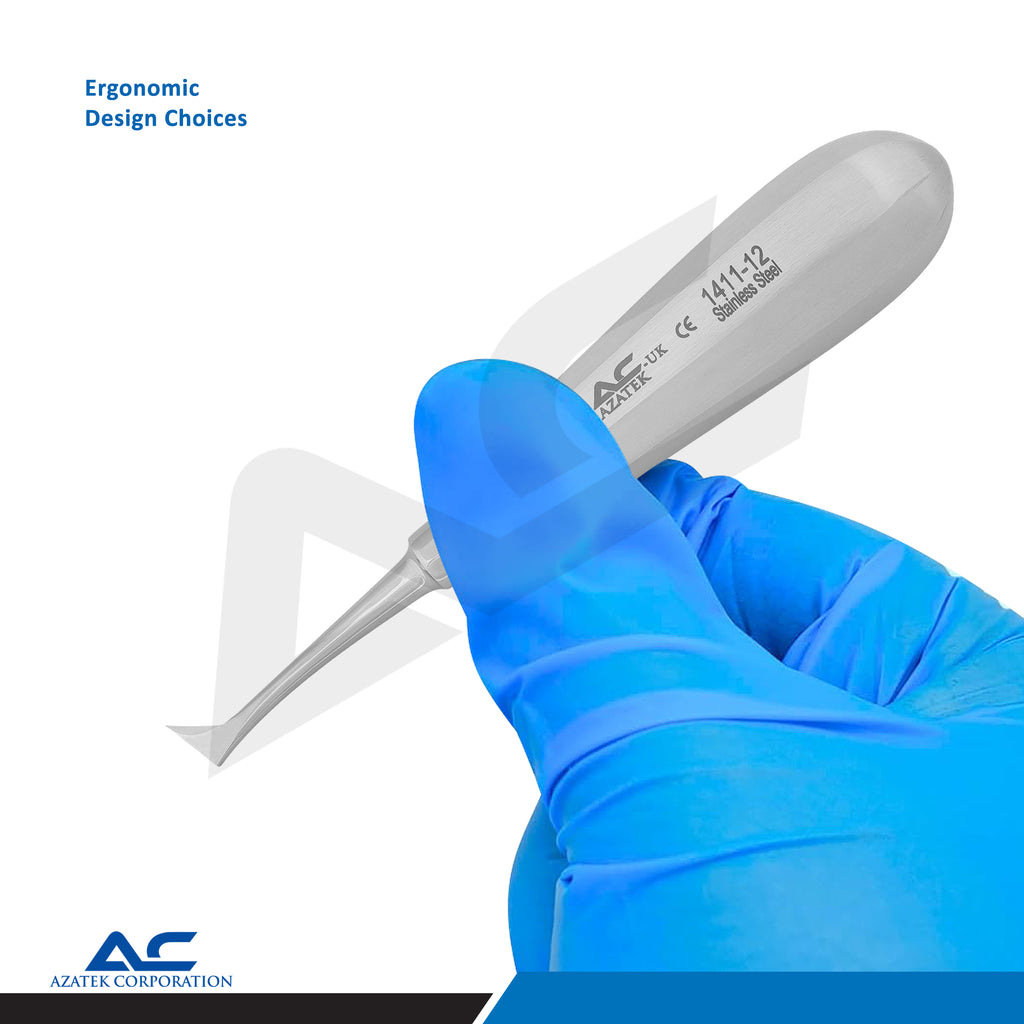 Cryer Root Elevator Fig. 44 Medium | Stainless Steel Dental Elevator - Azatek Instruments