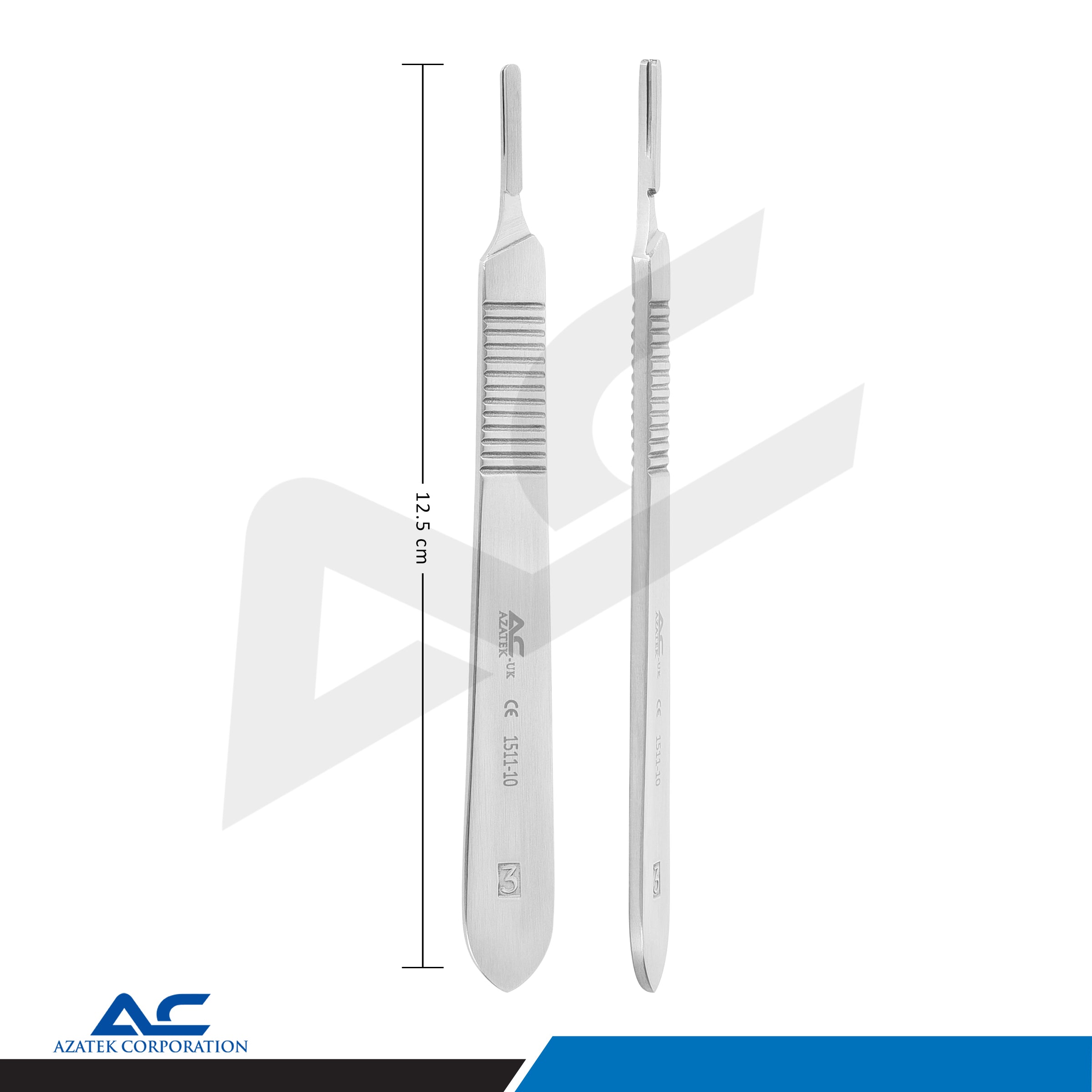 Scalpel Handle, Bard Parker Scalpel Handle, No. 3 | Azatek Instruments - Azatek Instruments