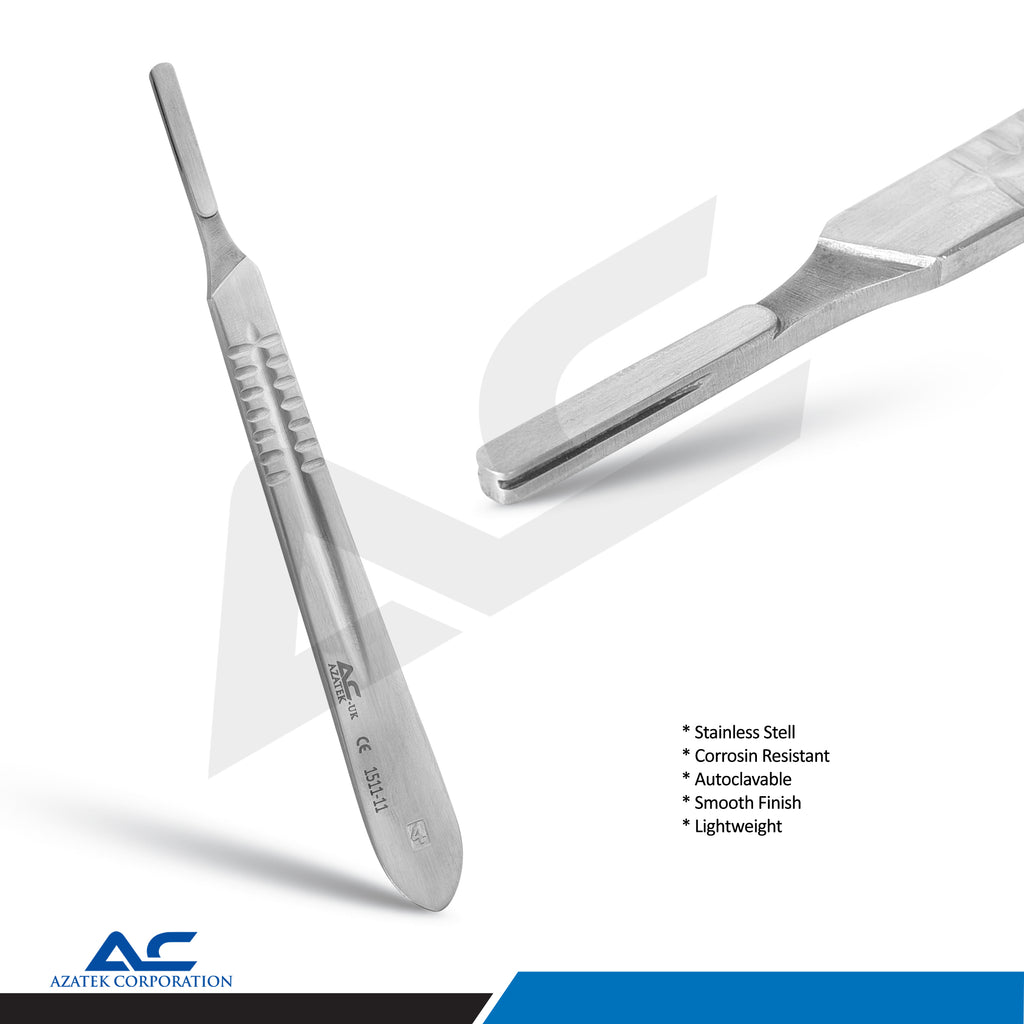 Bard Parker Scalpel Handle No. 4 – Stainless Steel Surgical Scalpel Handle - Azatek Instruments